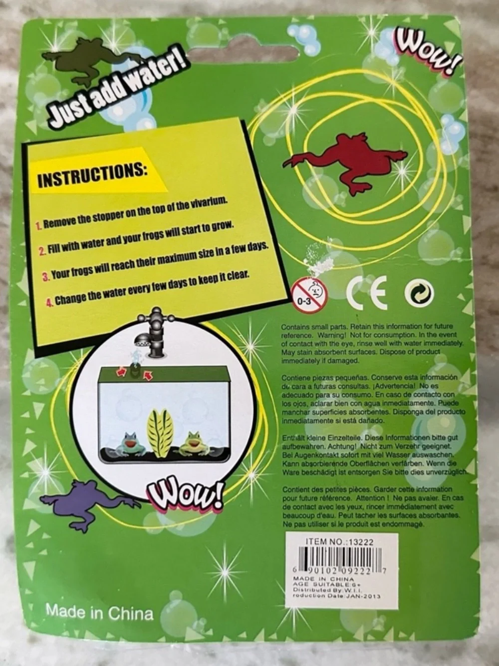 Kids Magic Vivarium Growing Frogs Toy